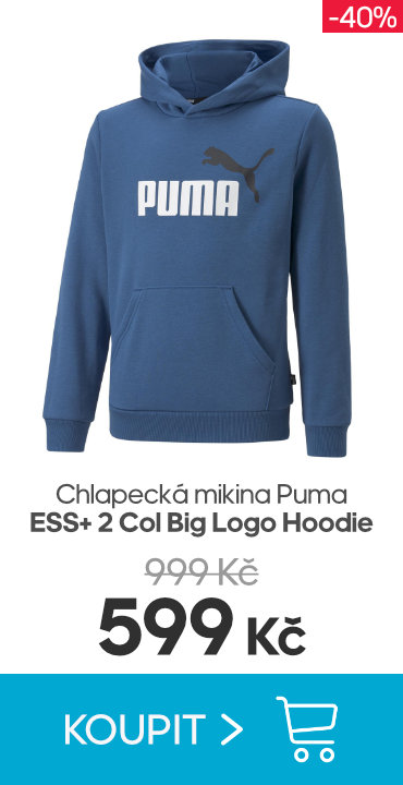 Chlapecká mikina Puma ESS+ 2 Col Big Logo Hoodie