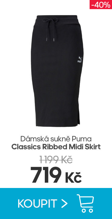 Dámská sukně Puma Classics Ribbed Midi Skirt